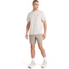 image:imageReebok Mens Small Logo Crewneck TShirt Standard Fit Lightweight CottonPoly Jersey FabricSilver Cloud  Globe