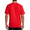 image:imageReebok Mens Small Logo Crewneck TShirt Standard Fit Lightweight CottonPoly Jersey FabricVector Red  Athletics Dept