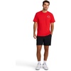 image:imageReebok Mens Small Logo Crewneck TShirt Standard Fit Lightweight CottonPoly Jersey FabricVector Red  Athletics Dept