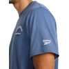 image:imageReebok Mens Small Logo Crewneck TShirt Standard Fit Lightweight CottonPoly Jersey FabricVector Shadow  Athletics Dept
