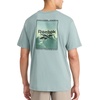 image:imageReebok Mens Small Logo Crewneck TShirt Standard Fit Lightweight CottonPoly Jersey FabricVintage Moss  Peak