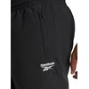 image:imageReebok Mens Track Pant Standard Fit 31 Inseam Lightweight Nylon FabricBlack