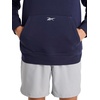 image:imageReebok Mens Transition Hoodie Oversized Fit Midweight Cottonpoly Fleece FabricVector Navy