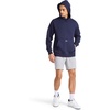 image:imageReebok Mens Transition Hoodie Oversized Fit Midweight Cottonpoly Fleece FabricVector Navy