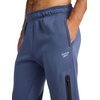 image:imageReebok Mens Tremont Fleece Pant Standard Fit with Open Bottom 30 Inseam Midweight CottonPoly Fleece FabricWashed Indigo