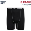 image:imageReebok Mens Underwear  3 Pack Performance Mens Big amp Tall Boxer Briefs  Lightweight Performance Fabric Wicks Away Sweat 7Inch Inseam Helps Reduce RideUp and Chafing All DayAll Black
