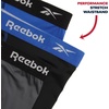 image:imageReebok Mens Underwear  3 Pack Performance Mens Big amp Tall Boxer Briefs  Lightweight Performance Fabric Wicks Away Sweat 7Inch Inseam Helps Reduce RideUp and Chafing All DaySurf the WebBlackBlackened Pearl