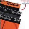 image:imageReebok Mens Underwear  3 Pack Performance Mens Boxer Briefs with Pouch  Extra Thigh Coverage for a Secure Feel During Work and Workouts Smooth Design Helps Reduce IrritationBlackened PearlBlackBurnt Orange