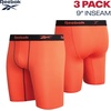 image:imageReebok Mens Underwear  3 Pack Performance Mens Boxer Briefs with Pouch  Extra Thigh Coverage for a Secure Feel During Work and Workouts Smooth Design Helps Reduce IrritationFiery OrangeMetallic GreyBlack