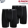 image:imageReebok Mens Underwear  6 Pack Performance Mens Big amp Tall Boxer Briefs  Steady Breathable Comfort for Every Day Dependable Underwear That Stays Supportive Through Busy RoutinesAll Black