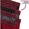 image:imageReebok Mens Underwear  6 Pack Performance Mens Boxer Briefs with Pouch  Extra Thigh Coverage for a Secure Feel During Work and Workouts Smooth Design Helps Reduce IrritationMagnetTibetan RedBlack