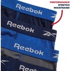 image:imageReebok Mens Underwear  8 Pack Performance Mens Boxer Briefs with Pouch  Stretch Performance Fabric Moves Naturally Without Feeling Restrictive Precise Inseam Sizing for Every SizeMaritime BlueSurf the WebBlackened PearlPrint