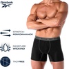 image:imageReebok Mens Underwear  8 Pack Performance Mens Boxer Briefs with Pouch  Stretch Performance Fabric Moves Naturally Without Feeling Restrictive Precise Inseam Sizing for Every SizeAll Black