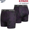 image:imageReebok Mens Underwear  8 Pack Performance Mens Boxer Briefs with Pouch  Stretch Performance Fabric Moves Naturally Without Feeling Restrictive Precise Inseam Sizing for Every SizePlum PerfectBlackened PearlBlackBlack Print