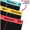 image:imageReebok Mens Underwear Boxer Briefs  3 Pack Stretch Performance Moisture Wicking Boxers for Men with Contour Pouch 6 InseamAll Black