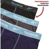 image:imageReebok Mens Underwear Boxer Briefs  3 Pack Stretch Performance Moisture Wicking Boxers for Men with Contour Pouch 6 InseamDark GreyBlackBlue Depths