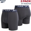 image:imageReebok Mens Underwear Boxer Briefs  3 Pack Stretch Performance Moisture Wicking Boxers for Men with Contour Pouch 6 InseamMaritime BlueSurf the Web Blackened Pearl