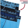 image:imageReebok Mens Underwear Boxer Briefs  6 Pack Stretch Performance Moisture Wicking Boxers for Men with Contour Pouch 6 InseamBlueAzure BlueBlack
