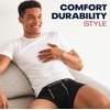 image:imageReebok Mens Underwear Boxer Briefs  6 Pack Stretch Performance Moisture Wicking Boxers for Men with Contour Pouch 6 InseamDark GreyMedium GreyMaritime Blue