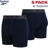 image:imageReebok Mens Underwear Boxer Briefs  6 Pack Stretch Performance Moisture Wicking Boxers for Men with Contour Pouch 6 InseamMaritime BlueSurf the WebMaritime Blue