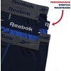 image:imageReebok Mens Underwear Boxer Briefs  6 Pack Stretch Performance Moisture Wicking Boxers for Men with Contour Pouch 6 InseamMaritime BlueSurf the WebMaritime Blue
