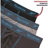 image:imageReebok Mens Underwear Boxer Briefs  6 Pack Stretch Performance Moisture Wicking Boxers for Men with Contour Pouch 6 InseamMedium GreyJet BlackDark Grey