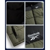 image:imageReebok Mens Winter Jacket  Heavyweight Insulated Puffer Jacket with Hood  Wind and Water Resistant Fabric Blocks Chill Sturdy FullZip Closure for Easy Layering Versatile Everyday StyleOlive