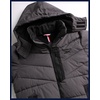 image:imageReebok Mens Winter Jacket Heavyweight Insulated Quilted Hooded Puffer Coat  DownAlternative Fill Traps Heat Without Bulk Water Resistant and Windproof Shell for Commutes or Outdoor UseCharcoal
