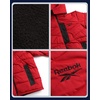 image:imageReebok Mens Winter Jacket Heavyweight Insulated Quilted Hooded Puffer Coat  DownAlternative Fill Traps Heat Without Bulk Water Resistant and Windproof Shell for Commutes or Outdoor UseDark Red