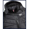 image:imageReebok Mens Winter Jacket Heavyweight Insulated Quilted Hooded Puffer Coat  DownAlternative Fill Traps Heat Without Bulk Water Resistant and Windproof Shell for Commutes or Outdoor UseBlack