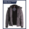 image:imageReebok Mens Winter Jacket Heavyweight Insulated Quilted Hooded Puffer Coat  DownAlternative Fill Traps Heat Without Bulk Water Resistant and Windproof Shell for Commutes or Outdoor UseCharcoal