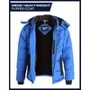 image:imageReebok Mens Winter Jacket Heavyweight Insulated Quilted Hooded Puffer Coat  DownAlternative Fill Traps Heat Without Bulk Water Resistant and Windproof Shell for Commutes or Outdoor UseBatik Blue