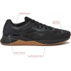 image:imageReebok Nano X4 Mens Shoes Cross Training Gym Sneakers for MenBlackPure GreyReebok Lee 3