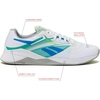 image:imageReebok Nano X4 Mens Shoes Cross Training Gym Sneakers for MenFootwear WhiteUnleashed GreenGrey 1