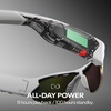 image:imageReebok Nitrous Smart Audio Sunglasses Black Polarized Lens Unisex HiFi Bluetooth Sport Glasses with UV Protection  Powered by LucydBerry Mirror