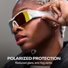 image:imageReebok Nitrous Smart Audio Sunglasses Black Polarized Lens Unisex HiFi Bluetooth Sport Glasses with UV Protection  Powered by LucydBerry Mirror