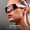image:imageReebok Nitrous Smart Audio Sunglasses Black Polarized Lens Unisex HiFi Bluetooth Sport Glasses with UV Protection  Powered by LucydIridescent Mirror