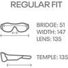 image:imageReebok Nitrous Smart Audio Sunglasses Black Polarized Lens Unisex HiFi Bluetooth Sport Glasses with UV Protection  Powered by LucydRed Mirror