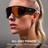 image:imageReebok Nitrous Smart Audio Sunglasses Black Polarized Lens Unisex HiFi Bluetooth Sport Glasses with UV Protection  Powered by LucydRed Mirror