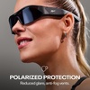 image:imageReebok Nitrous Smart Audio Sunglasses Black Polarized Lens Unisex HiFi Bluetooth Sport Glasses with UV Protection  Powered by LucydSilver Mirror