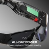 image:imageReebok Nitrous Smart Audio Sunglasses Black Polarized Lens Unisex HiFi Bluetooth Sport Glasses with UV Protection  Powered by LucydSilver Mirror