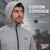 image:imageReebok Rain Jacket Men with Hood Windbreaker Men Lightweight Waterproof JacketGrey