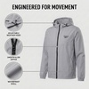 image:imageReebok Rain Jacket Men with Hood Windbreaker Men Lightweight Waterproof JacketGrey