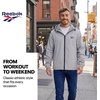 image:imageReebok Rain Jacket Men with Hood Windbreaker Men Lightweight Waterproof JacketGrey