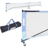 image:imagePrince  Full Court Pickleball Net with Wheels for Easy Setup  FullCourt Net BuiltIn Wheels Portable Setup Stable Frame Ideal for Pickleball Practice Games amp Tournaments