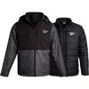 image:imageReebok Mens 3in1 Softshell Ski Jacket with Removable Puffer Liner  WeatherResistant Shell Blocks Wind Rain and Snow Zippered Pockets Versatile from Alpine Trails to City StreetsCharcoal Slate