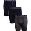 image:imageReebok Mens Boxer Briefs  3 Pack Big amp Tall Performance Mens Underwear  Extra Thigh Coverage Keeps Everything Streamlined Breathable AirflowDriven Ease for Work and Everyday WearMaritime BlueDark GreyMaritime Blue