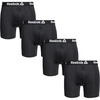 image:imageReebok Mens Boxer Briefs  4 Pack Underwear with Contour Pouch 6 Inseam  Athletic Stretch Performance MoistureWicking Fabric No Fly Pouch TagFree WaistbandBlacks