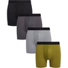 image:imageReebok Mens Boxer Briefs  4 Pack Underwear with Contour Pouch 6 Inseam  Athletic Stretch Performance MoistureWicking Fabric No Fly Pouch TagFree WaistbandBlackDark GreyMoss GreenMedium Grey