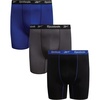 image:imageReebok Mens Boxer Briefs 3 Pack Big amp Tall MoistureWicking Mens Underwear  Precise 2XL4XL Inseam Sizing QuickDry Flexible Fabric Stays Comfortable Through Training and TravelCobalt BlueBlackDark Grey